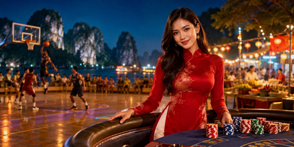 Sự kiện cá cược bóng rổ tại Hạ Long với nét văn hóa áo dài Việt Nam