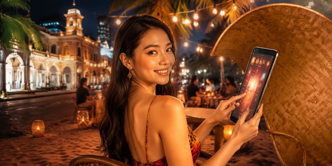 Người dùng tại TP.HCM đội nón lá trải nghiệm casino di động một cách thư giãn và có kiểm soát